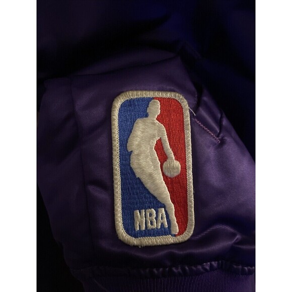 Vintage 80s Lakers Los Angeles STARTER Jacket Bomber World Champs Medium RARE - Picture 9 of 16